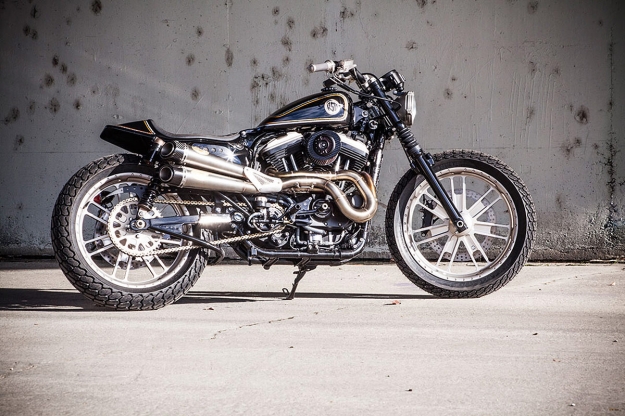 Harley Sportster tracker custom motorcycle by Roland Sands