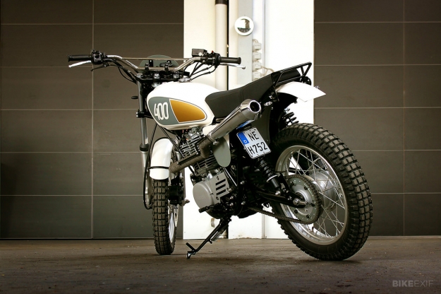 Yamaha SR400 'Yard Built' by the German motorcycle workshop Benders.