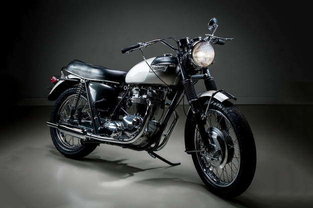 1970 Triumph Tiger restored by Helrich Custom Cycles.