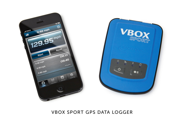 VBOX motorcycle gps data logger