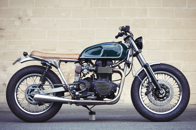 Bonneville T100 customized by Clutch Custom Motorcycles