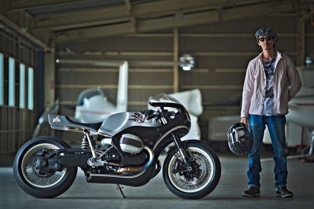 Custom motorcycle builder Hideya Togashi of Hidemo