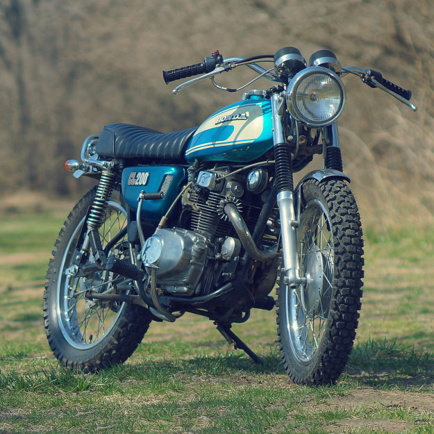 Vintage Honda CL motorcycle