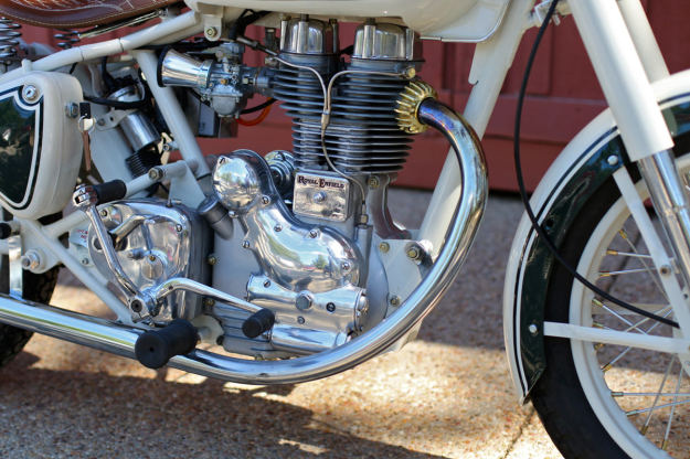 Chris Chappell's meticulously restored Royal Enfield Bullet 350.