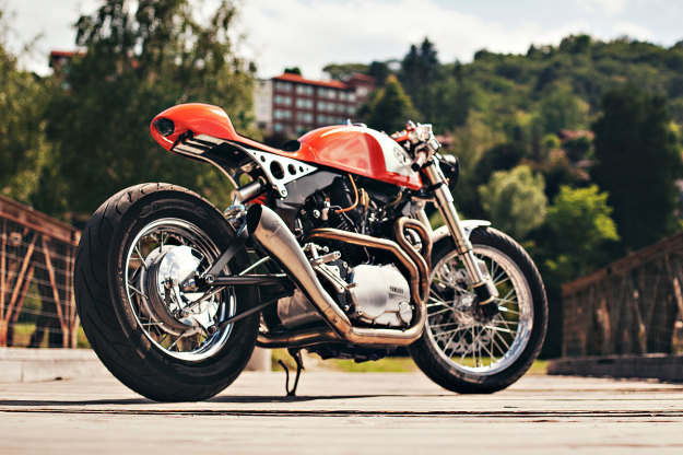 Ultra-clean custom Yamaha XV 750 by Christian Moretti of Plan B Motorcycles.