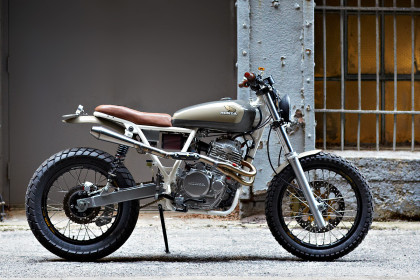 Daniel Peter's customized Honda XR650 "Cabin Fever".