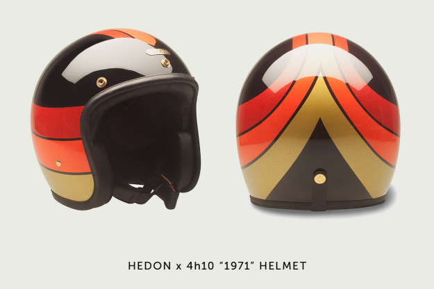 Hedon x 4h10 motorcycle helmet