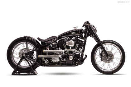 The AMD Championship-winning Harley Softail custom 'Brougham' by One Way Machine.