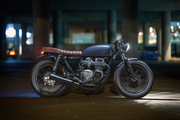 Photographer Dave Lehl spent two years meticulously building up this Honda CB550—and it shows.
