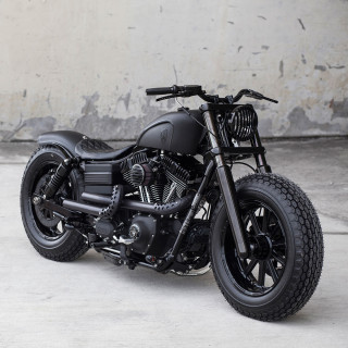 Blacker than black: Rough Crafts' Dyna Fat Bob | Bike EXIF