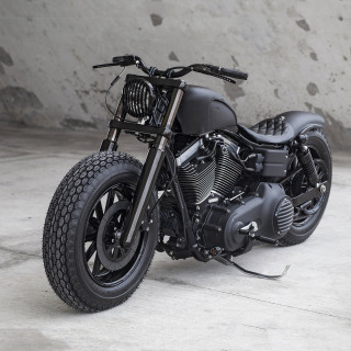 Blacker than black: Rough Crafts' Dyna Fat Bob | Bike EXIF