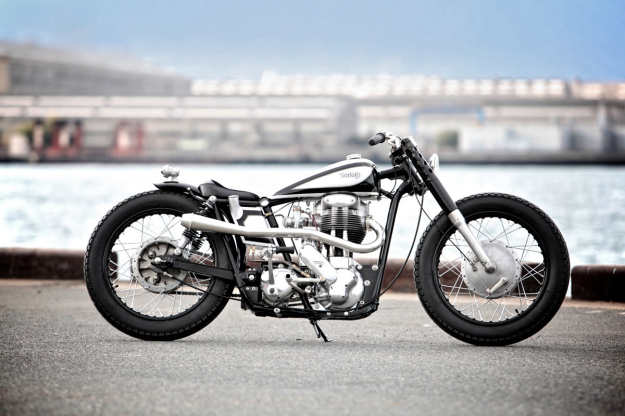 Custom Norton motorcycle owned by Kengo Kimura of Heiwa.