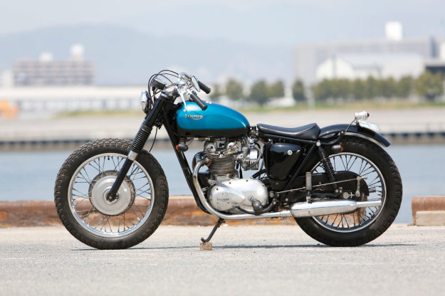 A Triumph T100 customized by Heiwa of Japan.