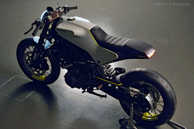The Husqvarna 401 Vit Pilen 'White Arrow' motorcycle concept.