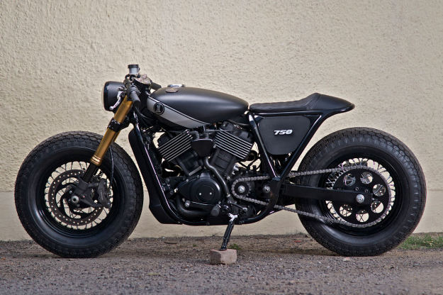This cafe-style Harley-Davidson Street 750 comes from Rajputana Customs.