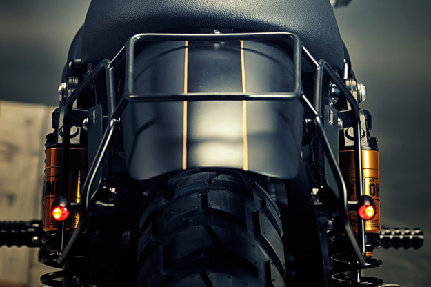 Stealthy: a Harley-Davidson Sportster 1200 custom built by Renard Speed Shop.