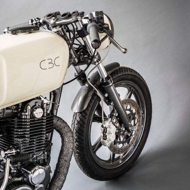 The cafe racer redefined: Yamaha's iconic SR500 through the eyes of industrial designer Patrick Frey.
