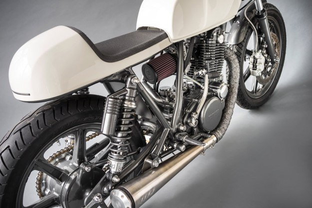 The cafe racer redefined: Yamaha's iconic SR500 through the eyes of industrial designer Patrick Frey.