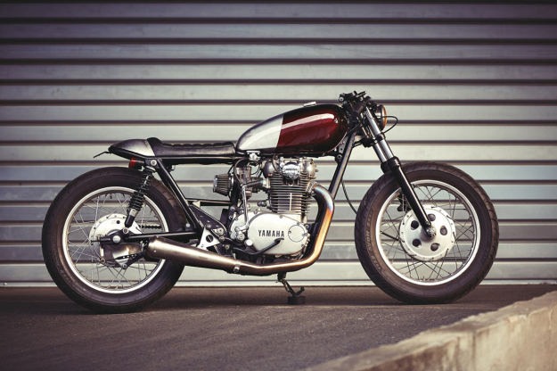 Low flyer: a cafe-styled XS650 from Clutch Customs of Paris.