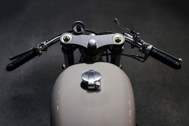 A bobber-influenced Honda CB750 custom from Canada's Clockwork Motorcycles.