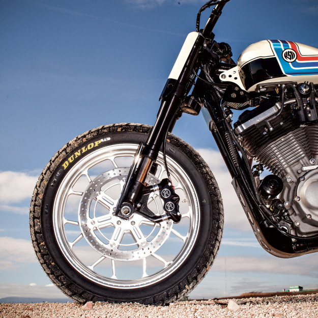 The Roland Sands Design Ameri-Tracker: a vintage-themed flat tracker based on the Harley Sportster.