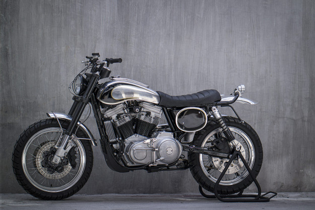 Benjie Flipprboi of BCR has turned the Harley 883 into a super-stylish, high-performance scrambler.