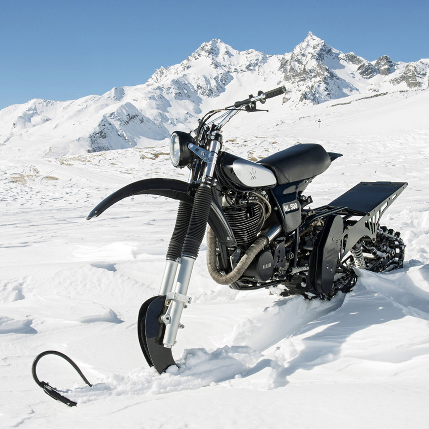 motorized snow bike