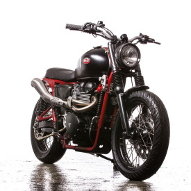 Red Alert: Down & Out's Triumph Bonneville SE | Bike EXIF