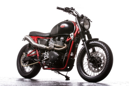 Classic style, modern performance: A Triumph Bonneville SE transformed by Down & Out Cafe Racers.