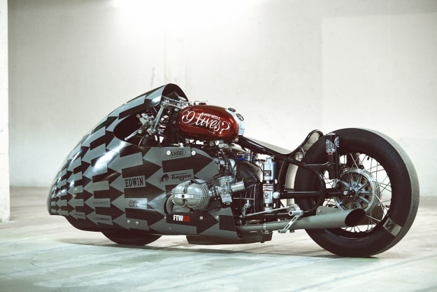 The French custom builder Séb Lorentz has elevated motorcycle drag racing to a new level with his Sprintbeemer.