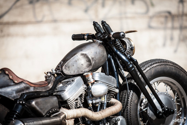 Old Iron: A cafe bobber Harley-Davidson Sportster custom from Germany.