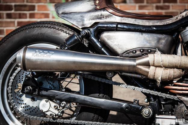 Old Iron: A cafe bobber Harley-Davidson Sportster custom from Germany.