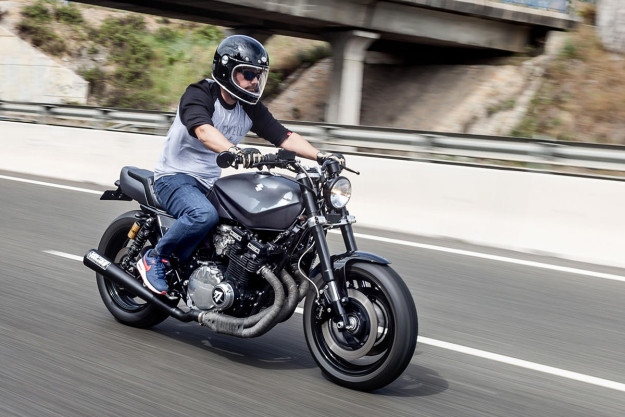 Iron Fist: A brutal Suzuki Katana custom motorcycle from Macco Motors.