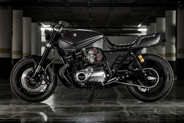 Iron Fist: A brutal Suzuki Katana custom motorcycle from Macco Motors.