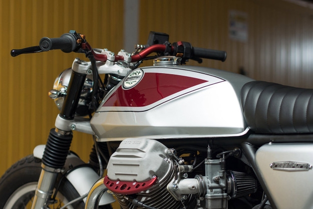 Quattrotempi: A sublime Moto Guzzi 1000 SP customized by Officine Rossopuro.