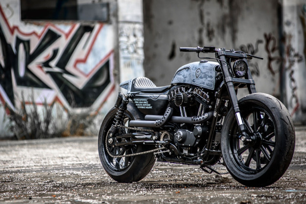 Hooligan Tactics: A pixel-perfect Harley Forty-Eight by Rough Crafts.
