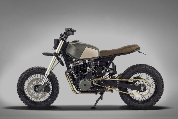 The latest build from Ton-Up Garage is this Honda 650 bound for Southern Africa.