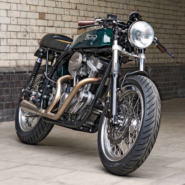 A most unorthodox Norton cafe racer—with a Buell X1 engine.
