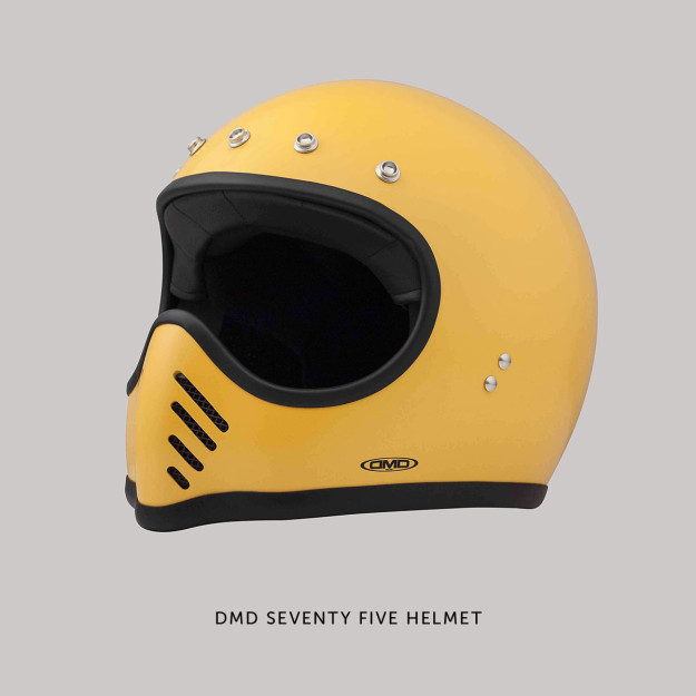 DMD Seventy Five motorcycle helmet: a modern take on the classic Bell Moto 3.