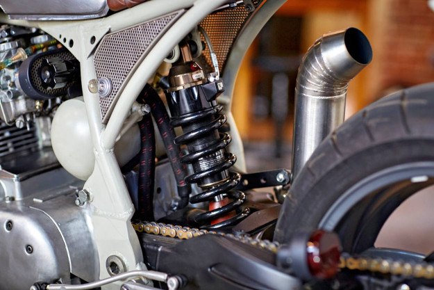 Star Struck: A NASA-inspired Honda CB 750 cafe racer.