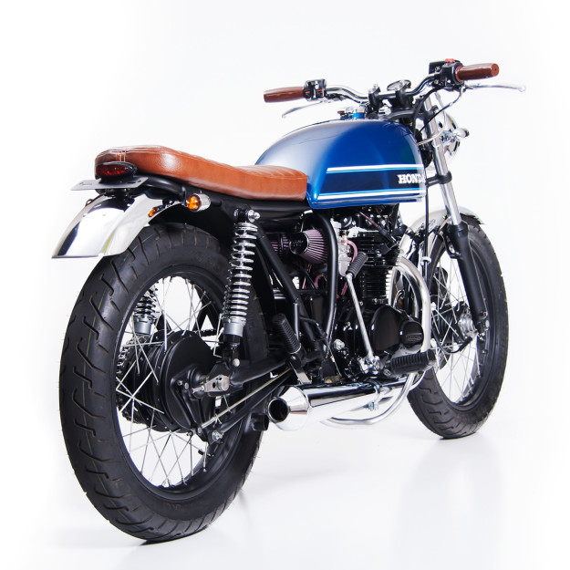 Lean and clean: A Honda CB360T resto-mod by Slipstream Creations.