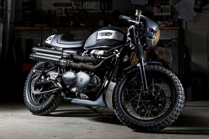 Textbook Thruxton: A Triumph cafe racer from the Spanish workshop Tamarit.