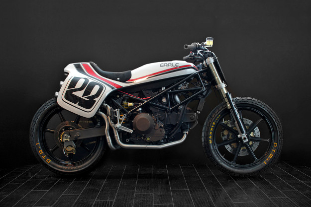 Limited production Ducati street tracker motorcycle by VW designer Alex Earle.