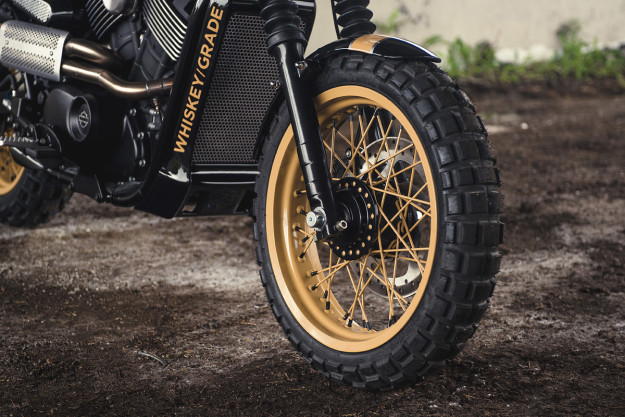 Street to Dirt: a Harley-Davidson Street 750 scrambler by Analog Motorcycles.
