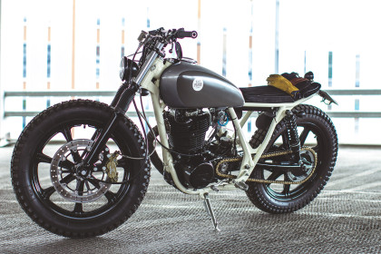 Into The Woods: 654's rippin' Yamaha SR500 | Bike EXIF