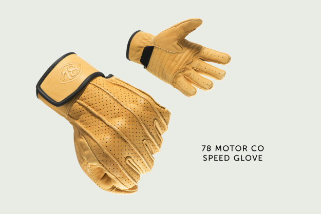 Speed motorcycle glove by 78 Motor Co.