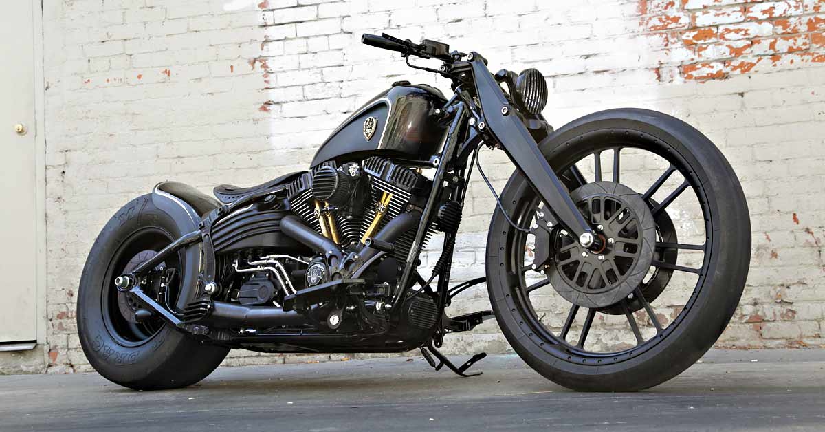 Rough Crafts' Raked-Out Harley Softail Rocker | Bike EXIF