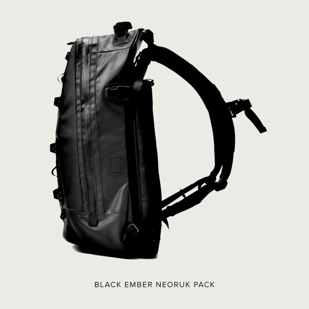 Black Ember motorcycle backpack