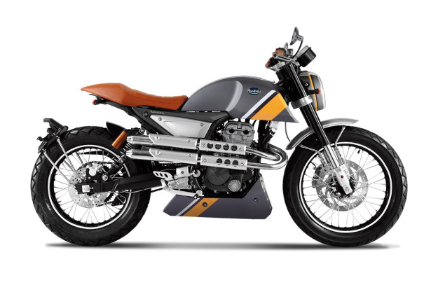 The good-looking but unfortunately-named Mondial Hipster motorcycle.