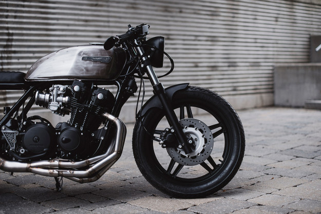 This Honda CB900 Custom from Clockwork Motorcycles has 10 speeds.